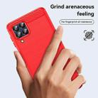 For Samsung Galaxy M53 Brushed Texture Carbon Fiber TPU Phone Case(Red) - 6