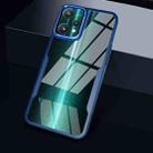 For Realme 9 Pro Transparent Acrylic + TPU Phone Case(Blue) - 1