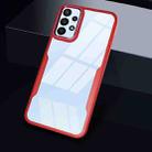 For Samsung Galaxy A73 Transparent Acrylic + TPU Phone Case(Red) - 1