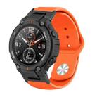 For Amazfit T-Rex / T-Rex Pro / Ares Silicone Reverse Buckle Watch Band(Orange) - 1