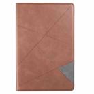 For Samsung Galaxy Tab S7 FE/Tab S7+/Tab S8+ Prismatic Leather Tablet Case(Brown) - 2