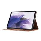 For Samsung Galaxy Tab S7 FE/Tab S7+/Tab S8+ Prismatic Leather Tablet Case(Brown) - 6