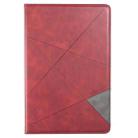 For Samsung Galaxy Tab S7 FE/Tab S7+/Tab S8+ Prismatic Leather Tablet Case(Red) - 2