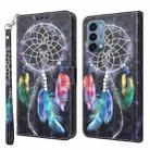 For OnePlus Nord N200 5G 3D Painted Leather Phone Case(Colorful Dreamcatcher) - 1