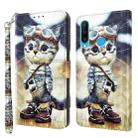 For Huawei P30 Lite / nova 4e 3D Painted Leather Phone Case(Naughty Cat) - 1