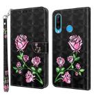 For Huawei P30 Lite / nova 4e 3D Painted Leather Phone Case(Rose) - 1