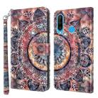 For Huawei P30 Lite / nova 4e 3D Painted Leather Phone Case(Color Mandala) - 1