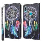 For Huawei Y6 2019 / Y6 Pro 2019 3D Painted Leather Phone Case(Colorful Dreamcatcher) - 1