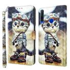 For Honor 20 Lite / 20i / 10i / 10 Lite 3D Painted Leather Phone Case(Naughty Cat) - 1