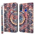 For Honor 20 Lite / 20i / 10i / 10 Lite 3D Painted Leather Phone Case(Color Mandala) - 1