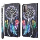 For Nokia G11 / G21 3D Painted Leather Phone Case(Colorful Dreamcatcher) - 1