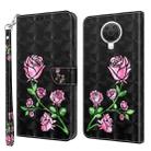 For Nokia G20 / G10 / 6.3 3D Painted Leather Phone Case(Rose) - 1