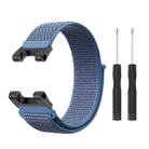 For Amazfit T-Rex / T-Rex Pro / Ares Nylon Loop Watch Band(Blue) - 1