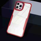 For iPhone 13 Transparent Acrylic + TPU Phone Case(Red) - 1