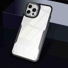 For iPhone 12 Pro Max Transparent Acrylic + TPU Phone Case(Black) - 1