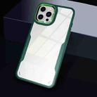 For iPhone 12 Pro Transparent Acrylic + TPU Phone Case(Green) - 1