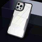 For iPhone 11 Pro Max Transparent Acrylic + TPU Phone Case (Black) - 1