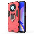 For Huawei nova Y90/Enjoy 50 Pro Shockproof PC + TPU Protective Case with Magnetic Ring Holder(Red) - 1
