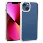 For iPhone 14 Two-color Shield TPU + PC Phone Case (White) - 1