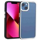 For iPhone 14 Two-color Shield TPU + PC Phone Case (Black) - 1