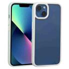 For iPhone 14 Plus Two-color Shield TPU + PC Phone Case (Light Green) - 1