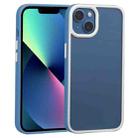 For iPhone 14 Plus Two-color Shield TPU + PC Phone Case (Royal Blue) - 1