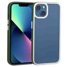 For iPhone 14 Plus Two-color Shield TPU + PC Phone Case (Dark Green) - 1