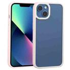 For iPhone 14 Plus Two-color Shield TPU + PC Phone Case (Pink) - 1