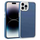 For iPhone 14 Pro Two-color Shield TPU + PC Phone Case(Royal Blue) - 1