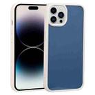 For iPhone 14 Pro Two-color Shield TPU + PC Phone Case(White) - 1