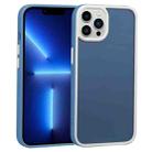 For iPhone 13 Pro Two-color Shield TPU + PC Phone Case (Royal Blue) - 1