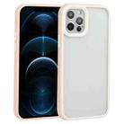 For iPhone 12 Pro Max Two-color Shield TPU + PC Phone Case(Light Pink) - 1