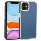 For iPhone 11 Two-color Shield TPU + PC Phone Case (Dark Green) - 1