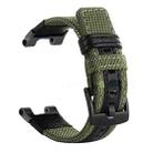 For Amazfit T-Rex / T-Rex Pro / Ares Leather Nylon Watch Band(Green) - 1