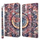 For Motorola Moto G10 / G20 / G30 3D Painted Leather Phone Case(Color Mandala) - 1