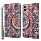 For Motorola Moto G32 5G 3D Painted Leather Phone Case(Color Mandala) - 1