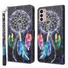 For Motorola Moto G42 5G 3D Painted Leather Phone Case(Colorful Dreamcatcher) - 1