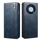 For Huawei nova Y90 4G/Enjoy 50 Pro Oil Wax Crazy Horse Texture Leather Phone Case(Blue) - 1