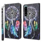 For Sony Xperia 5 III 3D Painted Leather Phone Case(Colorful Dreamcatcher) - 1