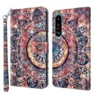 For Sony Xperia 5 III 3D Painted Leather Phone Case(Color Mandala) - 1