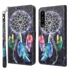 For Sony Xperia 1 IV 3D Painted Leather Phone Case(Colorful Dreamcatcher) - 1