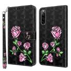 For Sony Xperia 10 IV 3D Painted Leather Phone Case(Rose) - 1