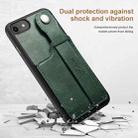 Suteni 215 Wrist Strap PU Phone Case For iPhone SE 2022/SE 2020/8/7/6(Green) - 2