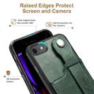 Suteni 215 Wrist Strap PU Phone Case For iPhone SE 2022/SE 2020/8/7/6(Green) - 3