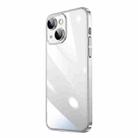 For iPhone 14 Plus Electroplating Airbag Shockproof PC Phone Case (Silver) - 1