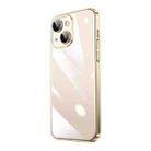 For iPhone 14 Plus Electroplating Airbag Shockproof PC Phone Case (Gold) - 1