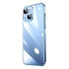 For iPhone 14 Plus Electroplating Airbag Shockproof PC Phone Case (Sierra Blue) - 1