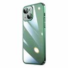 For iPhone 13 Electroplating Airbag Shockproof PC Phone Case(Green) - 1