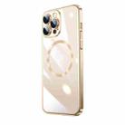 For iPhone 14 Pro Max Electroplating MagSafe Airbag PC Phone Case (Gold) - 1