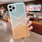 For iPhone 13 Pro Heat Dissipation Gradient PC Phone Case (Green Orange) - 1